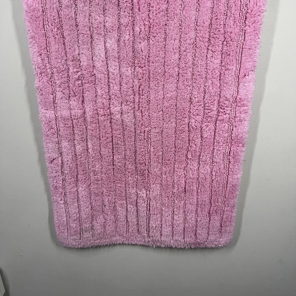 Lauren Ralph Lauren Heavyweight Bath Mat Rug Pink 100% Cotton 42